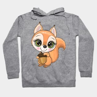 Cute Cartoon Squirrel Hoodie